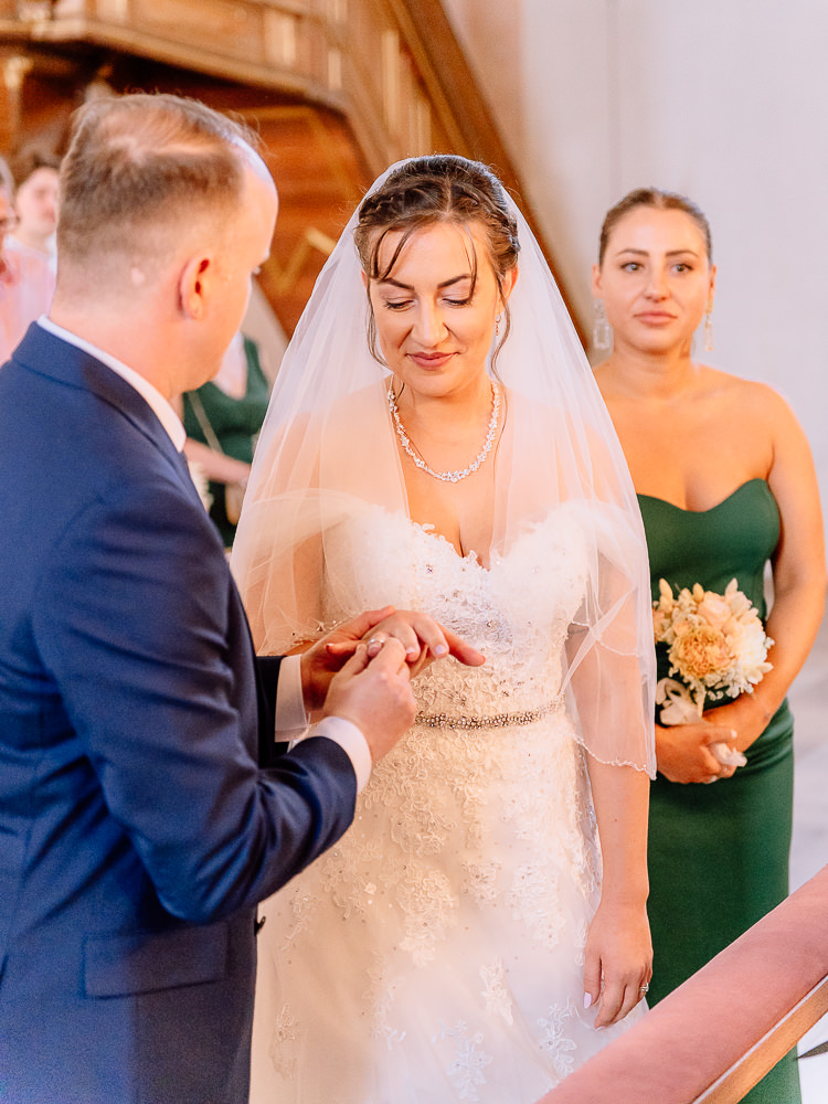 Hochzeit, Ringtausch, Brautpaar