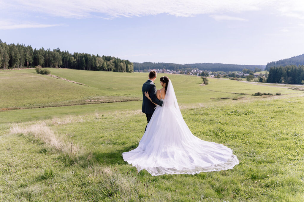 Hochzeitspaar, Brautkleid, Brautpaarshooting, Schwarzwald