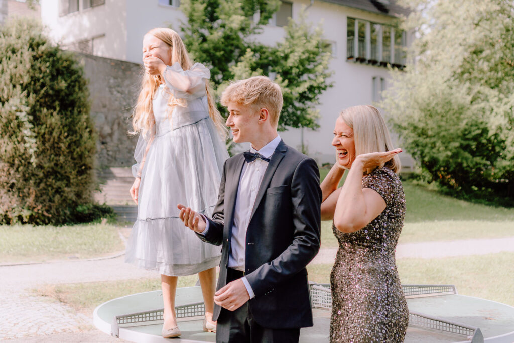 Mutter Sohn Tochter Shooting, Abiball, Familienshooting