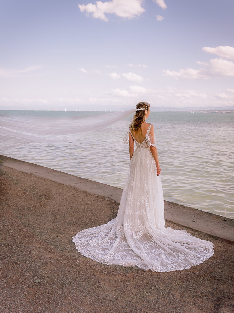 Hochzeitskleid, Braut, Bodensee, Insel Mainau